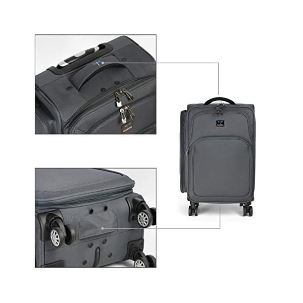 Travolution Travel Garment Rack Luggage Carryon with Spinner Wheels