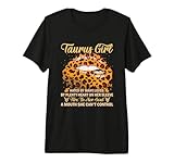 Zodíaco de cumpleaños de niña Tauro, Leopardo, Labios Sexy Camiseta Premium
