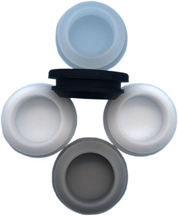 10PCS High Temp Silicone End Caps, Food Grade Tube Plugs, 27-30mm, -40°C to 250°C(White,STD030)