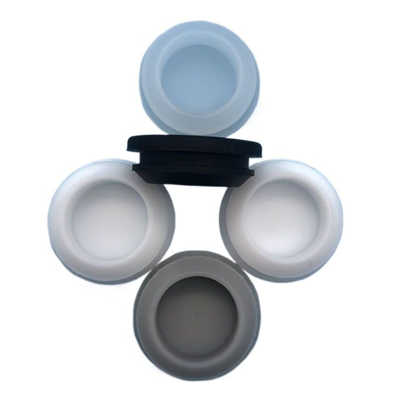 10PCS 27-30mm High Temp Silicone End Caps, Food Grade Tube Plugs, -40°C~250°C(Black,STD029)