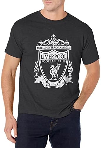 Liverpool F.C. Men's Official Liverpool Fc Mono Color Logo Men's Tee
