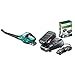 Souffleur sans Fil Bosch - ALB 18 Li (1 Batterie 18 V 2,5 Ah, 210 Km/h) Vert & Kit de démarrage - Pack Batterie et Chargeur pour Outils sans Fil 18 V (1X Batterie 2,5 Ah, 1 X Chargeur Classique)