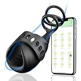 Penisring Vibratoren Elektrischer Masturbator Penistrainer Vibrator mit App Steuerung Masturbieren Männer mit 10 Vibrationsmodi, 2 in1 Sexspielzeug Masturbatoren Mann Sex Spielzeug für Männer