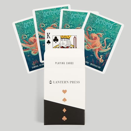 Lantern Press Camano Island, Washington, Naipes Poker, 52 cartas miniatura 6