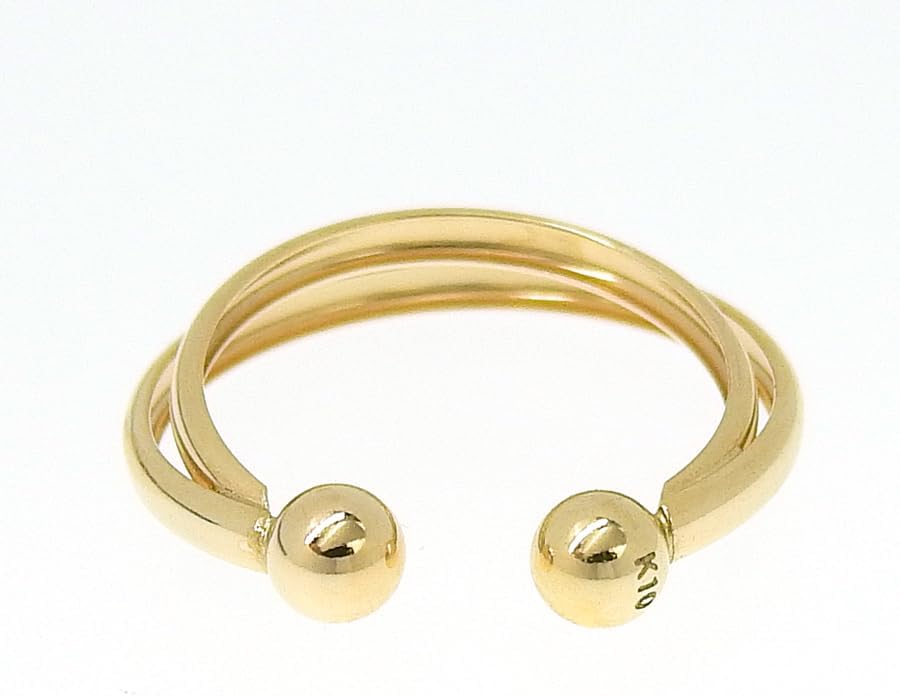 cui-cui / キュイキュイ / ジュエリー＆アクセサリー / ゴールド チェーン イヤーカフ | K10YG 【片耳用】 イヤーカフ K10YG 10金 イエローゴールド 耳飾り アクセサリー 2連デザイン