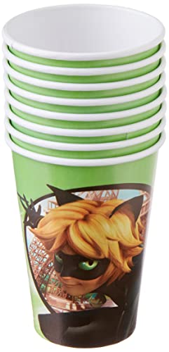 Regina COPO PAPEL 180ml r552 LADYBUG - CAT NOIR Pacote de 08 Unidades