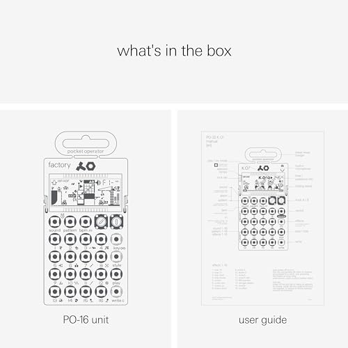 Teenage Engineering Pocket Operator PO-16 Factory, sintetizador de chumbo para melodias de teclas. S