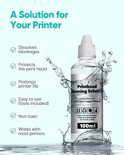 image for ecodot Universal Printhead Cleaning Kit Compatible for HP Canon Brothe