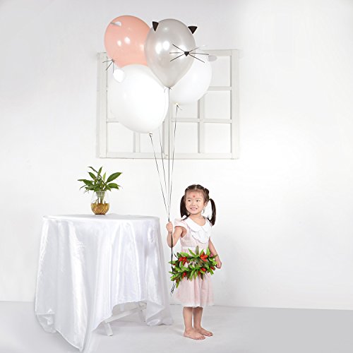 12 Inch Silver Cat Balloons Animal Balloons For Cat Birthday Party Decoration Supplies Diy Kitty Balloons For Animal Kitty Theme Party Decorations(6 Pack) #TOP2