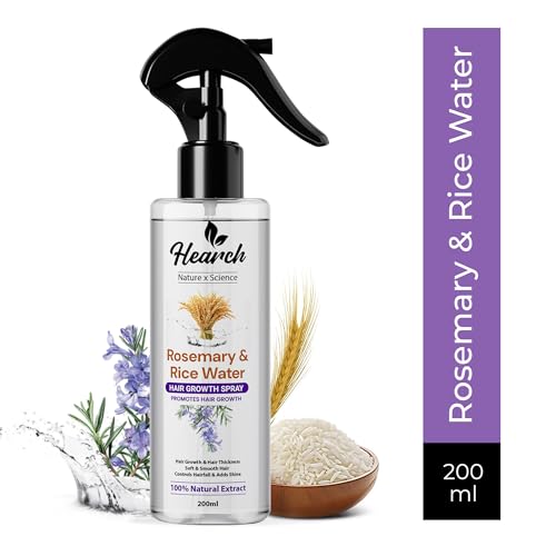 Image of Hearch Rosemary & Rice Water Hair Growth Spray | Rosemary for Hair Growth | Rice Water Hair | Strengthening & Nourishing Spray for Hair Fall Control (Pack of 1)