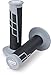 ProTaper Grey/Black Clamp-On Half-Waffle Grips Pair for Most 2-Stroke and 4-Stroke Motocross Models 021666
