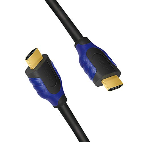 LogiLink CH0062 HDMI Connection Cable, Standard: High Speed with Ethernet for Resolutions up to 4096 x 2160, Ultra HD and 3D Black, 2 m - Image 2