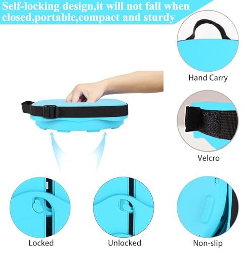 Image of Fishboy Upgraded Collapsible Stool, 400lbs Max Weight, Lightweight But Sturdy, Portable Retractable Folding Telescoping Foldable Camping Stool for Adults Outdoor Fishing Hiking BBQ