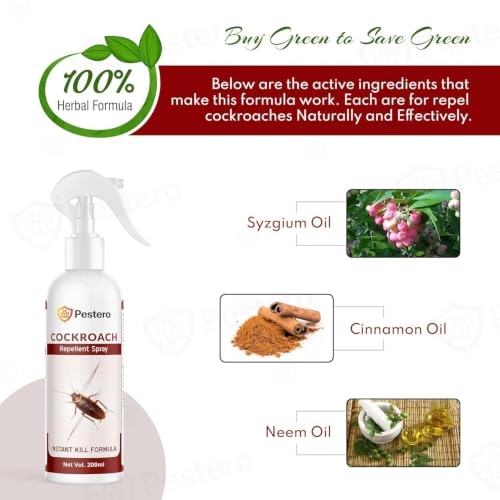 Image of Cockroach Killer Spray | Herbal Cockroach Repellent For Home Kitchen |Cockroach Spray
