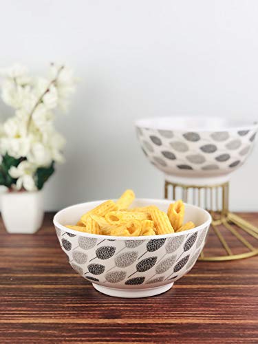 Go Hooked Food-Grade Melamine Printed Fruits Vegetable/Cereals Snacks Serving Bowls (Multicolor, 6.5 x 3 Inch) -Pack of 4