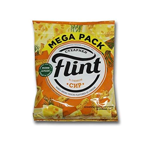 Flint Flavored Bread Rusks (Croutons) Variety Pack Of 12