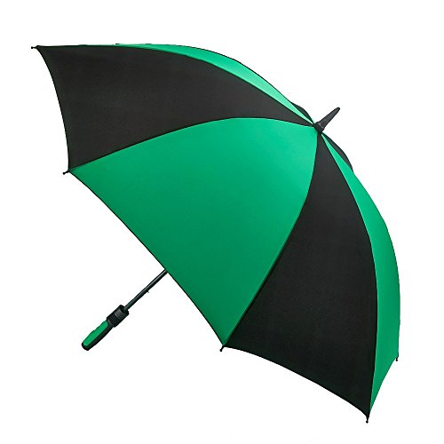 Fulton Cyclone Stick Umbrella, 100 cm, 1 L, Black/Green