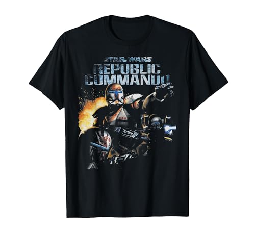 T-shirt Star Wars Republic Commando de qualité supérieure avec logo brodé