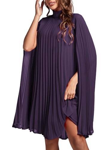 Image of Rooscier Women's Cloak Sleeve Party Midi Dress