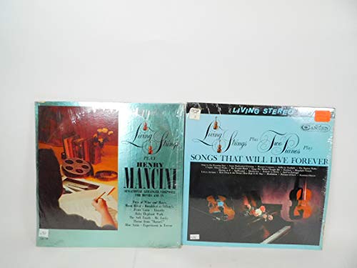 2 Living Strings Vinyl Record Albums Living Strings Play Henry Mancini and Songs That Will Live Forever