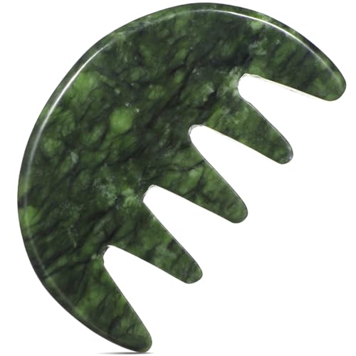 Peigne de massage en jade pour cuir chevelu Healeved : votre rituel relaxation à la maison