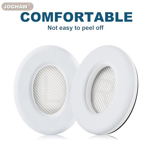 Image of Full Cooling Gel Replacement Earpads for Bose QuietComfort QC35 Headphones Ear Pads Cushions with Breathable Ice Silk Fabric, High-Density Noise Cancelling Foam - White
