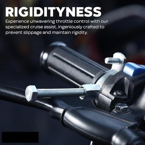 Image of Bike Speed Control Gadget - Universal Throttle Gripper Lock Assist for Motorcycles & Scooters - Wrist Stress Relief Cruise Control for Long Rides - Compatible with Activa, Pulsar, Royal Enfield