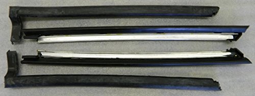Melrose T-Top Int. 535&535Channel C6 Roof Panel Side Weatherstrip rails and weatherstrip kit