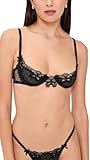 For Love & Lemons Women's Papillon Underwire Bra, Black, 32A