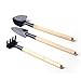 Produktbild GerTong Gartenwerkzeug-Set, Spatenschaufel Harrow Gartenarbeit Topfpflanzen Holzgriff Gartenwerkzeug