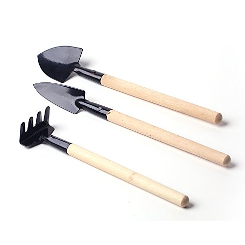Preisvergleich Produktbild GerTong Gartenwerkzeug-Set, Spatenschaufel Harrow Gartenarbeit Topfpflanzen Holzgriff Gartenwerkzeug