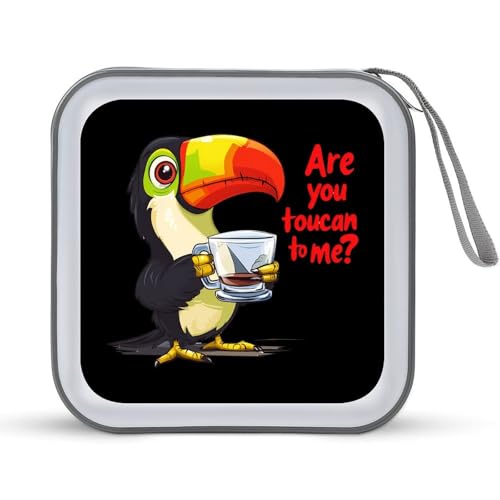 Toucan CD Case Portable DVD Holder Storage Organizer for Home Travel