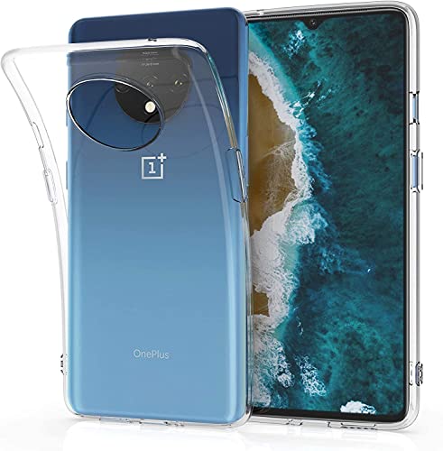 Image of NISHTECH for OnePlus 7T Premium Transparent Hybrid Soft Slim Dust Proof Back Case Cover with Camera Protection