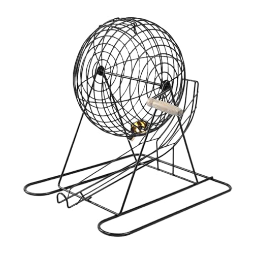 KTUXZCI Máquina de Bingo de Familiar con Tablero, Ideal para Fiestas y Momentos Divertidos. Máquina de Bingo Tradicional con manivela, Apta para Todas Las