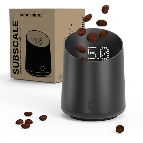 Subminimal Subscale Digital Dosing Cup with LED Display β Sleek & Precise Coffee Bean Weight Scale - Dosing & Brewing Coffee Accessories