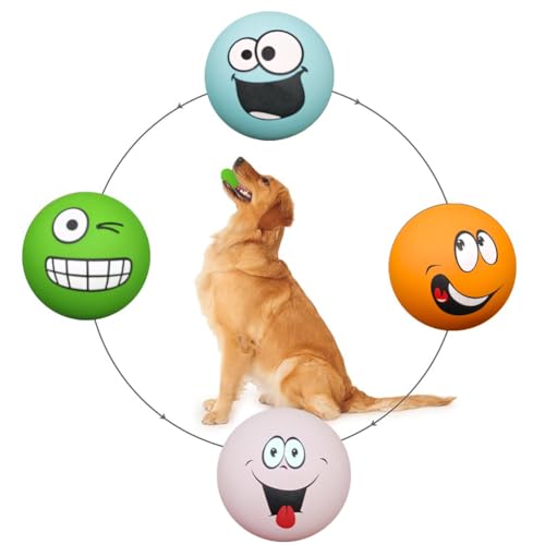 Pelotas mordibles de látex para perros 4 unidades
