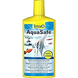 Purificador Aqua Life Tetra AquaSafe para Agua de Acuario Natural y Apta para Peces, Neutraliza las Sustancias Nocivas del Agua del Grifo, Botella de 500 ml