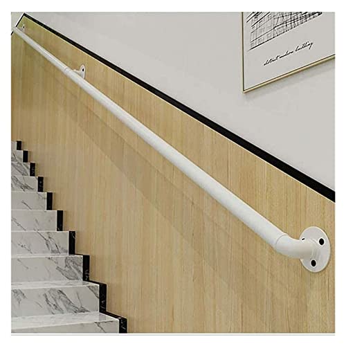 Rampe d'escalier de sécurité blanche en fer forgé antidérapant - 7