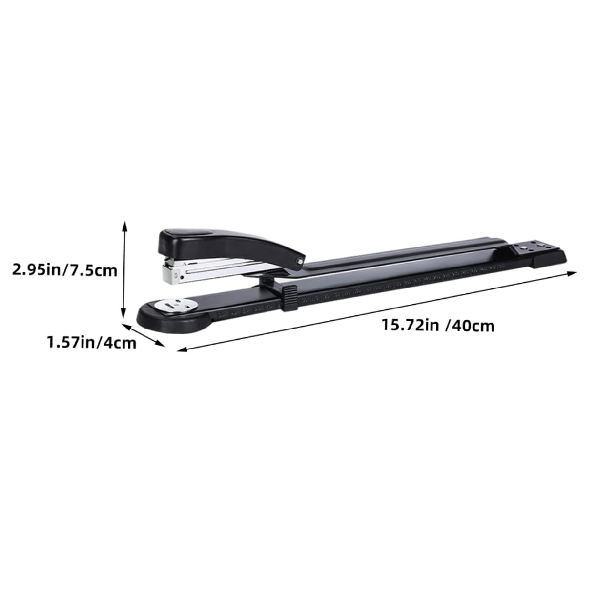 DOITOOL 3 Pezzi Cucitrice Ergonomica da Scrivania con Braccio Lungo Utensile Rilegatura per Ufficio e Scuola Facile da Trasportare e Pratica per Legare Documenti