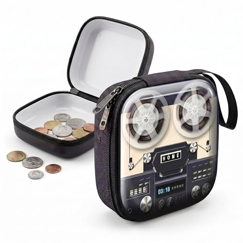 Image of Kraptick Multipurpose Coin Pouch for Men & Women, Compact Coin Organiser, Cash & Coin Holder Pouch, Stylish Mini Money Pouch for Everyday Use (Radio)