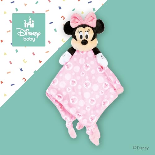 Image of KIDS PREFERRED Disney Baby Minnie Mouse Plush Stuffed Animal Snuggler Lovey Security Blanket - Pink,13.18 inch x 13.18 inch x 3.62 inch