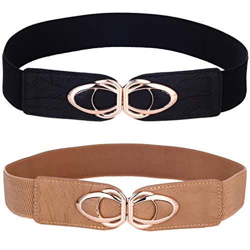 Beltox Womens Belts Elastic Stretch Cinch Plus Fashion Dress Belts for Ladies