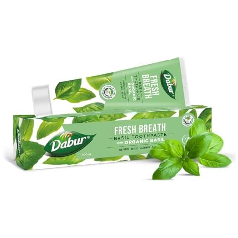 Dabur Basil Organic Toothpaste for Fresh Breath Cover