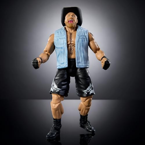Mattel WWE Elite Collection Action Figure & Accessories, Series #108 Brock Lesnar 6-inch Collectible with 25 Articulation Points & Swappable Hands