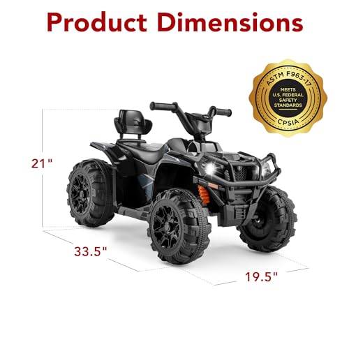 Best Choice Products SKY7063 12V Kids Ride-On Electric Atv, 4-Wheeler Quad Car Toy W/Bluetooth Audio thumb #6