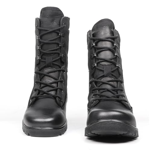 Image of Tactical Boots for Men Anti-Slip Comfortable Breathable Military Duty Combat Police Women's Boots for Outdoor Trekking Walking
