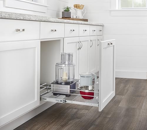 Image of Rev-A-Shelf Pullout Drawer Organizer for Kitchen Cabinets, 18 inch x 22 inch