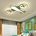 Lampada sospensione soffitto , A distanza Dimming. Lampadari a LED moderni Light Kids Blue Baby Bambino Luci for la casa for camera da letto Aeroplano Camera for bambini -. Lampadario della lampadario