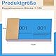 Nezyo Doppelnummern Blöcke 1-100 Tombola Lose mit Zahlen Nummernblöcke Zahlenblöcke 10 cm X 5 cm für Garderobe, Verlosung, Veranstaltungen, Partys, Messen und Bewirtungen(Dunkelblau)