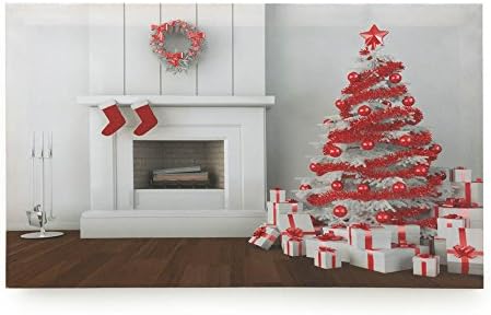 Christmas Collection Holiday Fireplace LED Wall Art